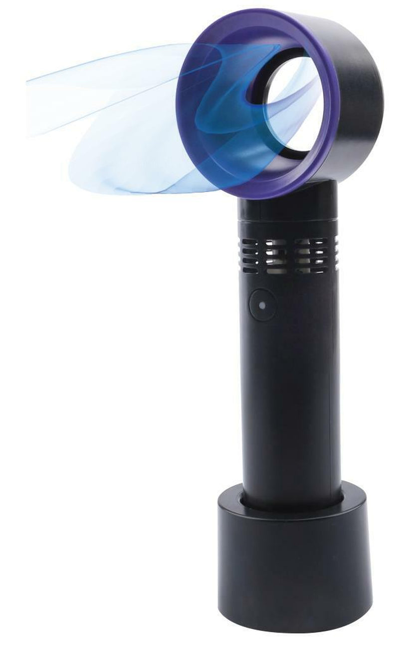 360° Bladeless Fan Hand Held Desktop Mini Portable USB Rechargeable Cooler Fan