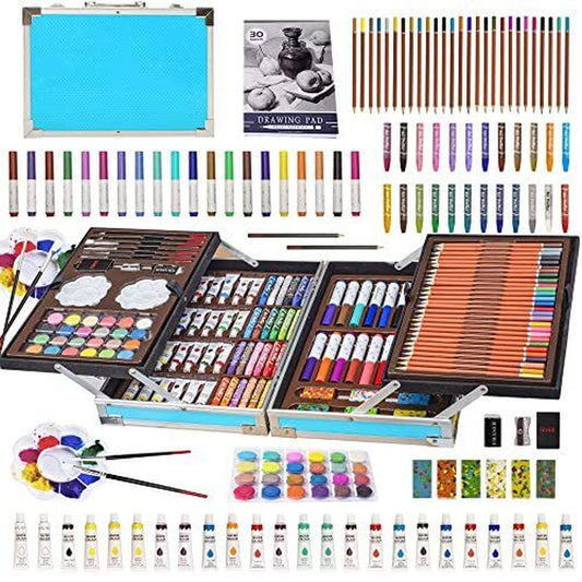 Art Set for Kids, 139PCS Art Kits for Kids, Deluxe Painting Aluminum