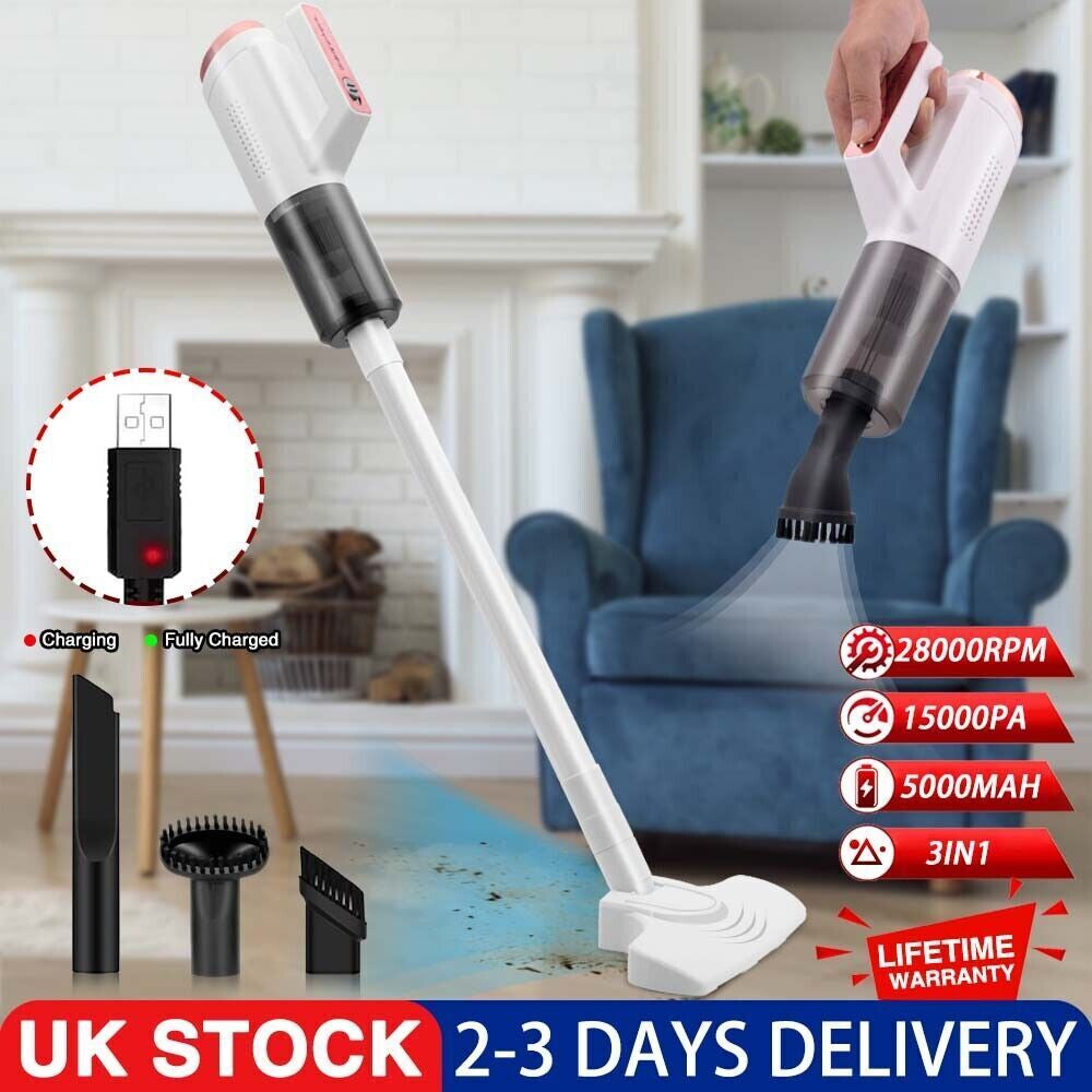 Home Vacuum Cleaner Cordless Rechargable Wireless Stick Upright Pet Hair Wrap