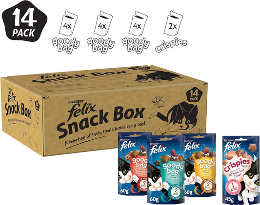 FELIX Mixed Snack Box Adult Cat Treats Pack 810G