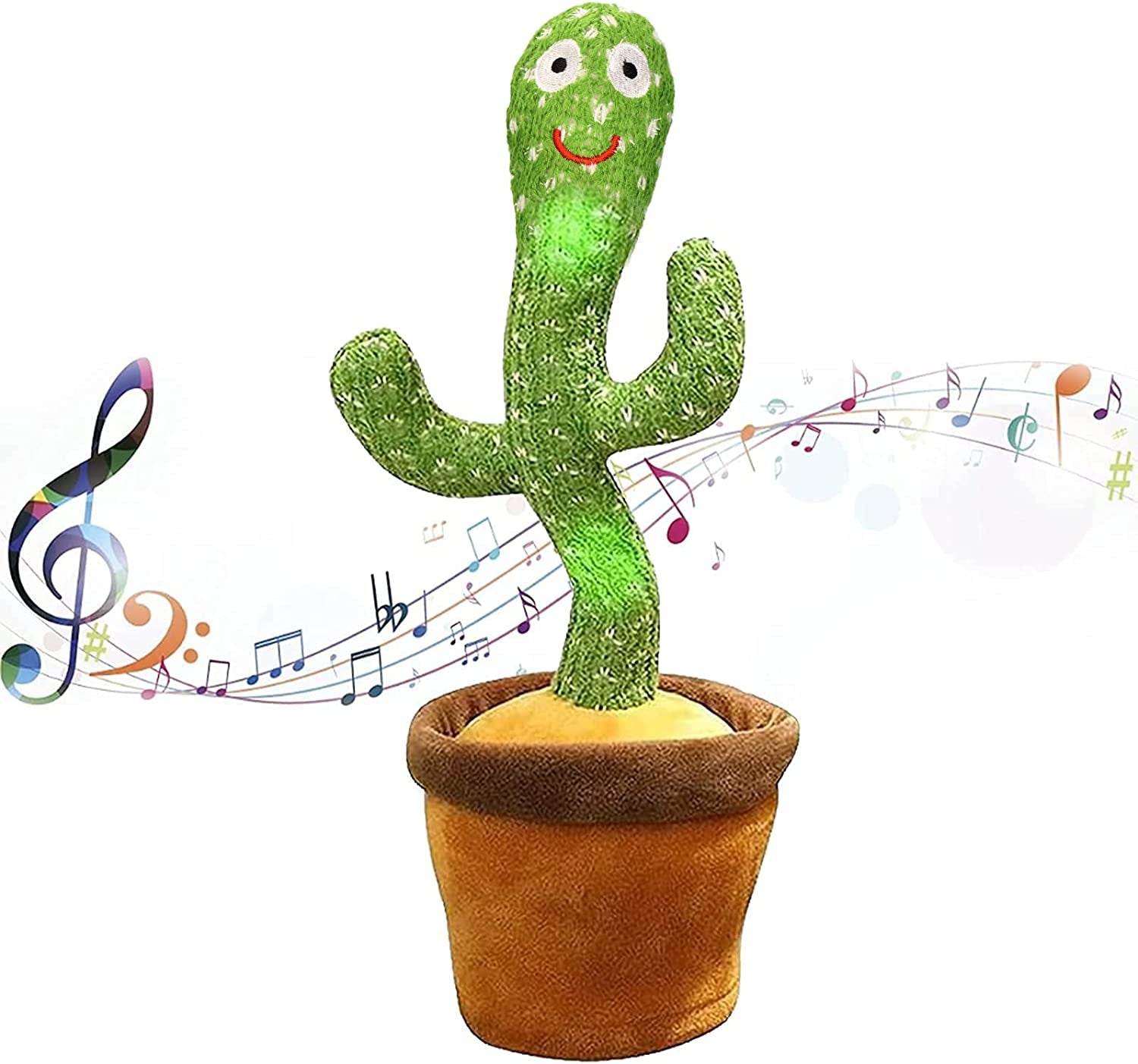 Dancing Cactus Toy Repeat What You Say, Talking Cactus Toy Singing Cactus Mimic Toy Baby Toys for Year Old Boys Girls Kids Gifts, Baby Encourage Speech Toys