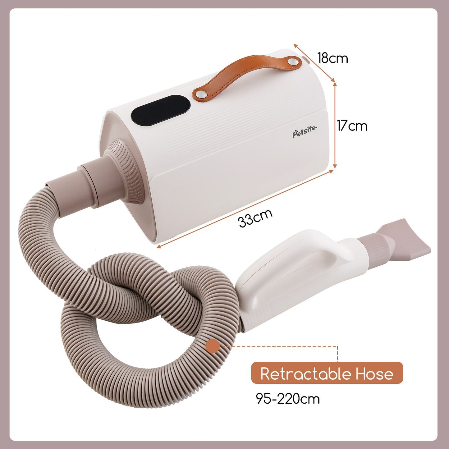 Dog Cat Hair Blower with Negative Ion Function