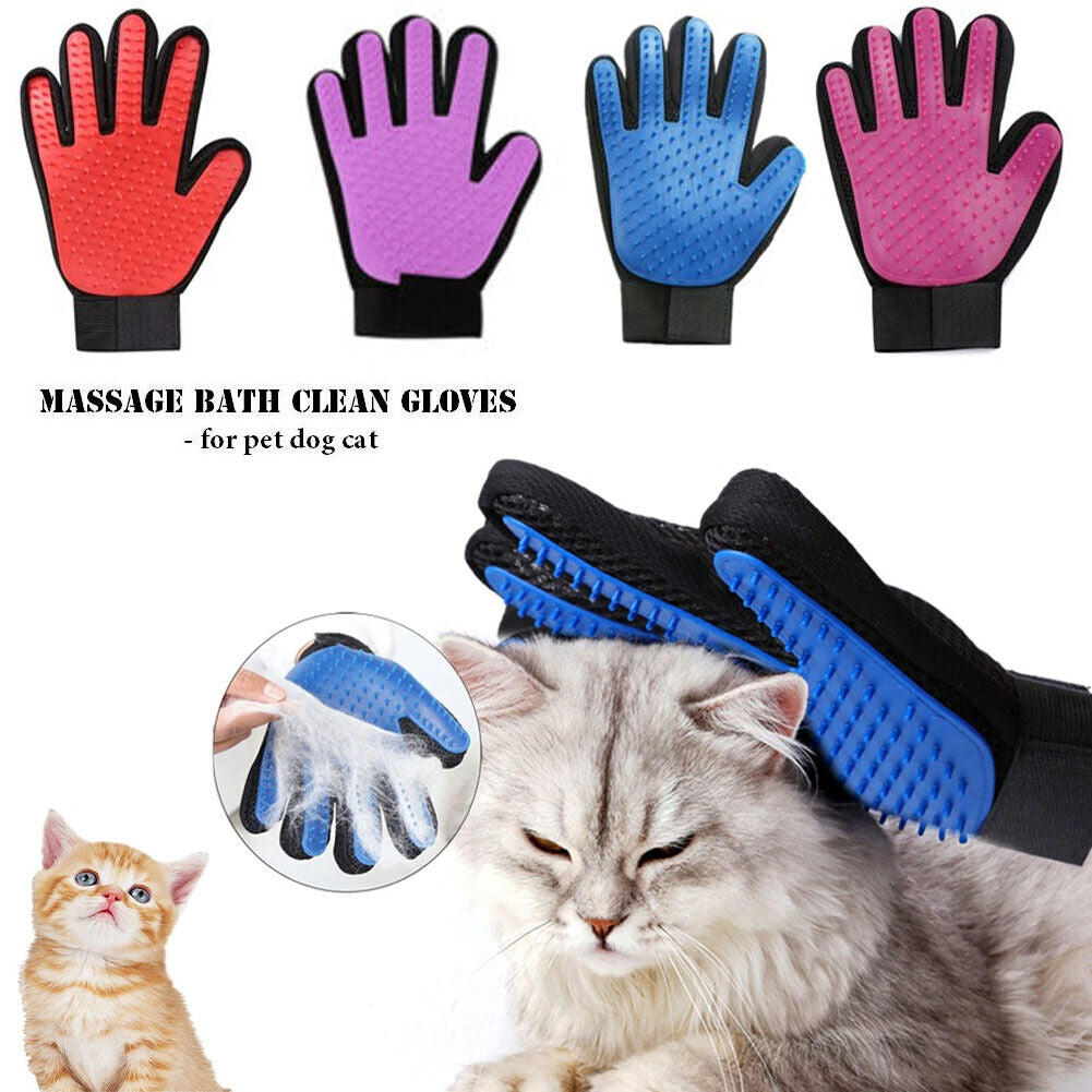 Pet Dog Cat Grooming Glove Brush Glove Hair Remove Brush Mitt Right Hand