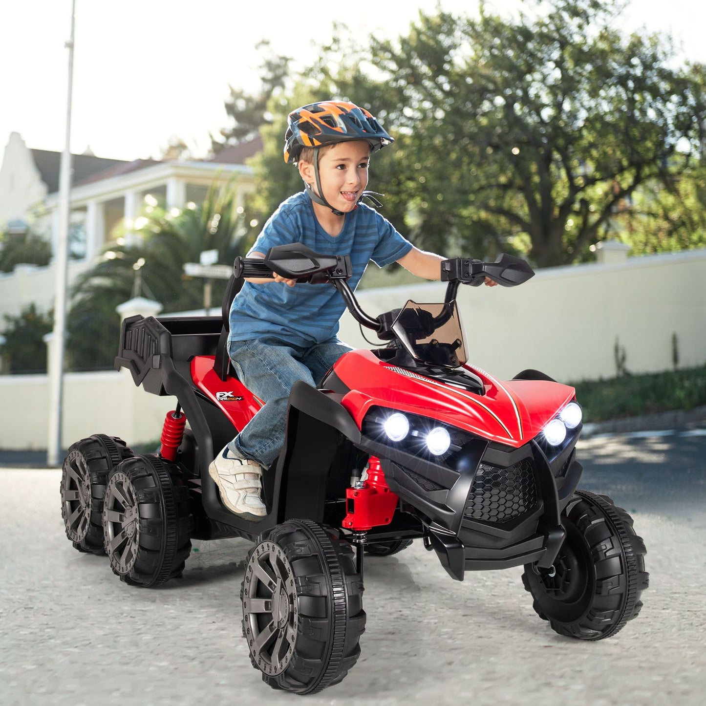 6 Wheels Kids Electric ATV with 4 Motors