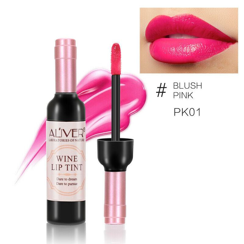 Wine Lip Tint Gloss Liquid Lipstick Waterproof Long Lasting Matte Look 6 Colours