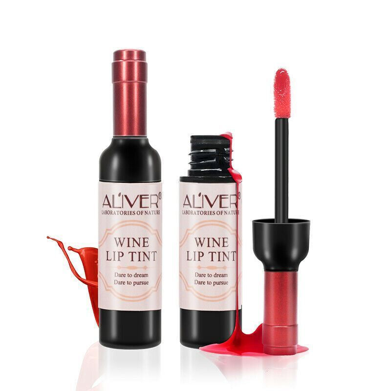 Wine Lip Tint Gloss Liquid Lipstick Waterproof Long Lasting Matte Look 6 Colours